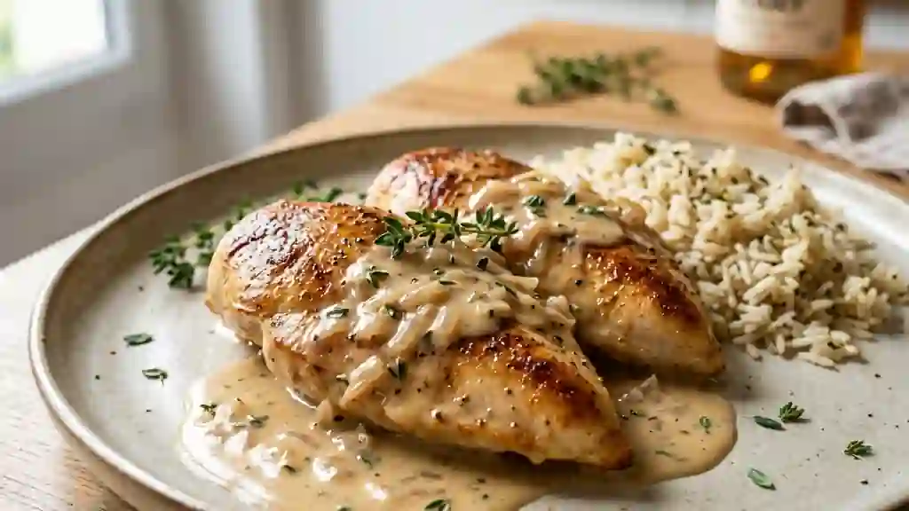 Poulet au cidre : tendreté et sauce veloutée - Photo de présentation