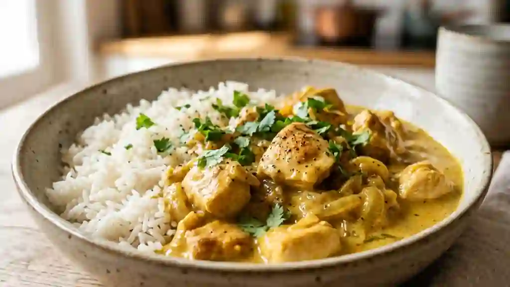 Poulet au Curry Crémeux et Lait de Coco - Photo de présentation