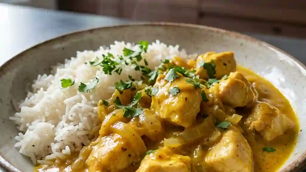 Poulet au Curry Crémeux et Lait de Coco - Photo de présentation