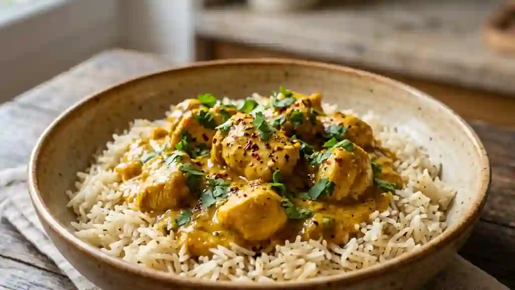 Poulet au Curry et Coco Fondant - Photo de présentation