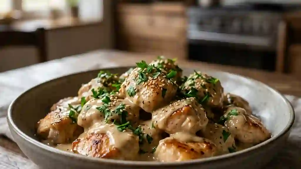 Poulet Sauté au Sésame Fondant - Photo de présentation