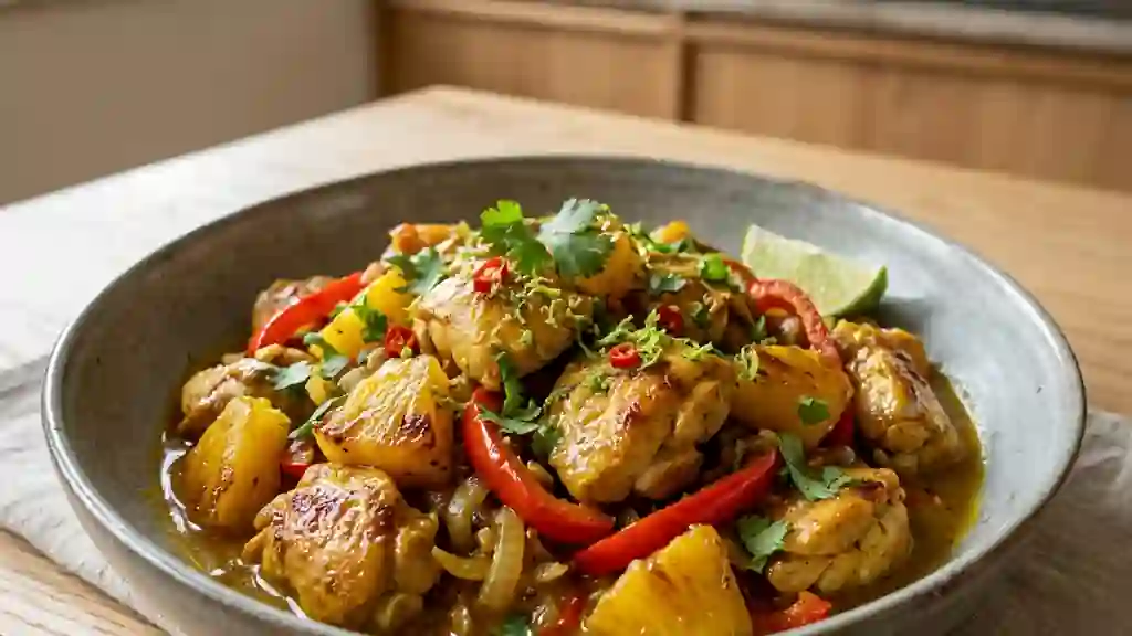Poulet Calypso Caramélisé à l'Ananas - Photo de présentation