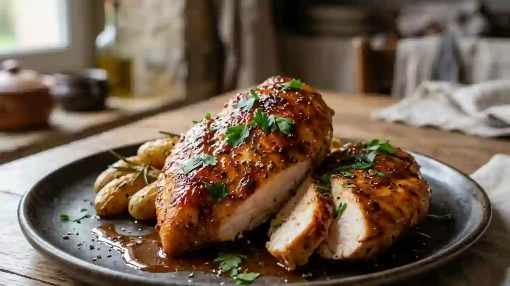 Poulet Caramélisé au Sirop d'Érable et Cannelle - Photo de présentation