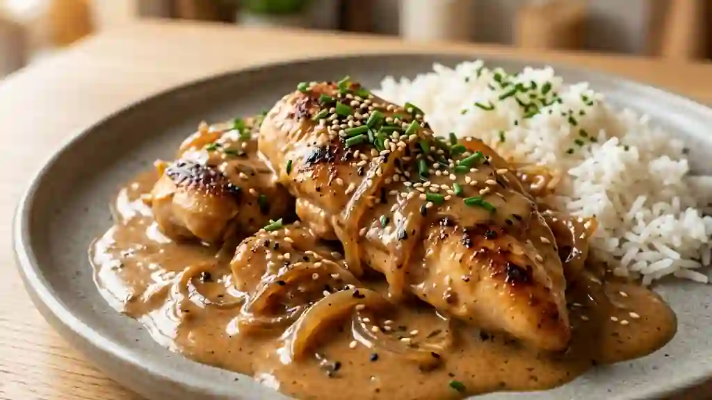 Poulet Crème et Soja Fondant - Photo de présentation