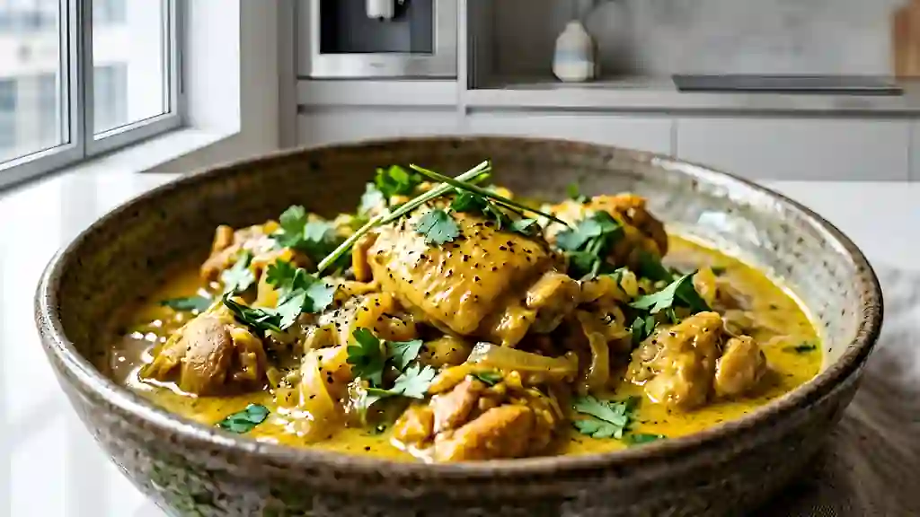 Poulet Curry Coco au Gingembre - Photo de présentation