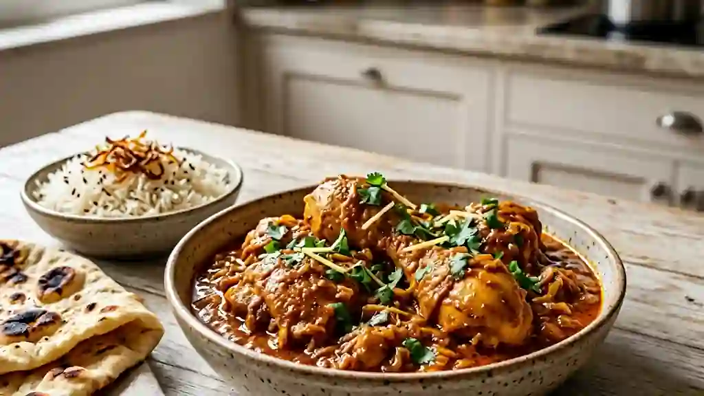 Poulet Hyderabad fondant aux épices - Photo de présentation