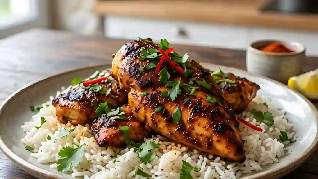 Poulet doré au paprika et cumin - Photo de présentation