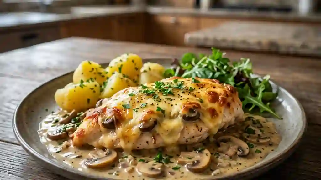 Poulet jurassien gratiné au Comté fondant - Photo de présentation