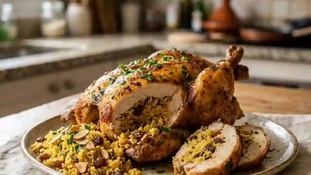 Poulet Shoua Farci à la Semoule et Épices Douces - Photo de présentation