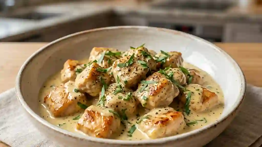 Poulet Crémé à la Moutarde et Estragon Frais - Photo de présentation