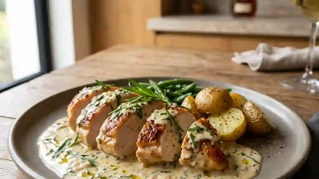 Poulet Fondant à l'Estragon et Cognac - Photo de présentation