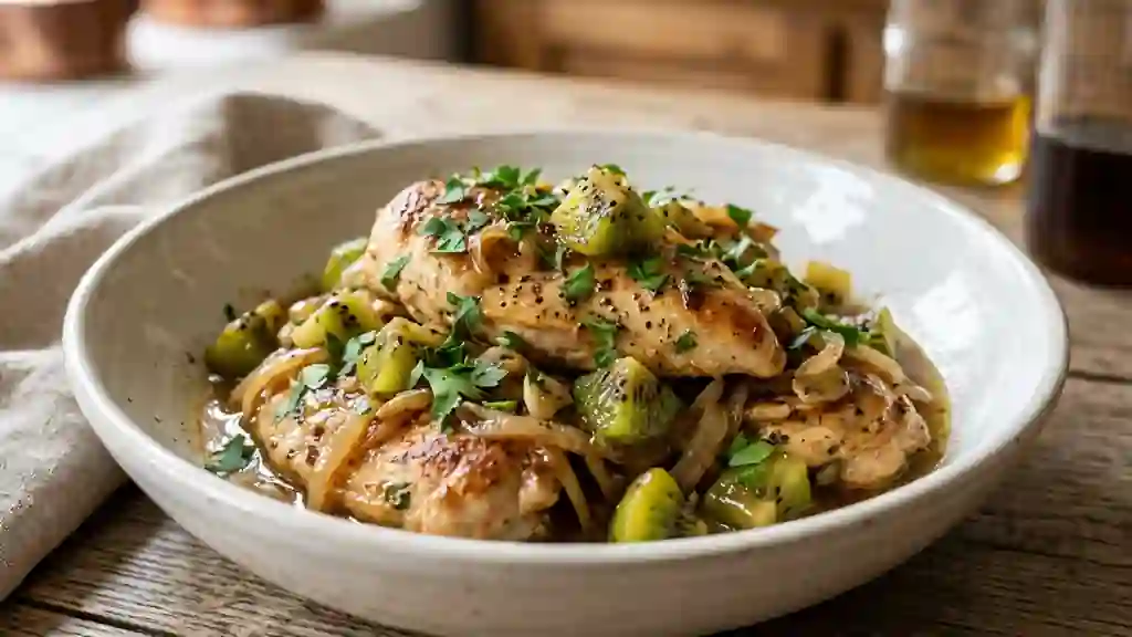 Poulet Fondant au Kiwi et Miel - Photo de présentation