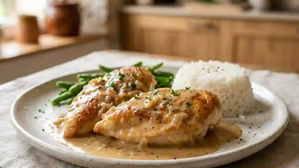 Poulet Fondant au Pastis et Crème Onctueuse - Photo de présentation