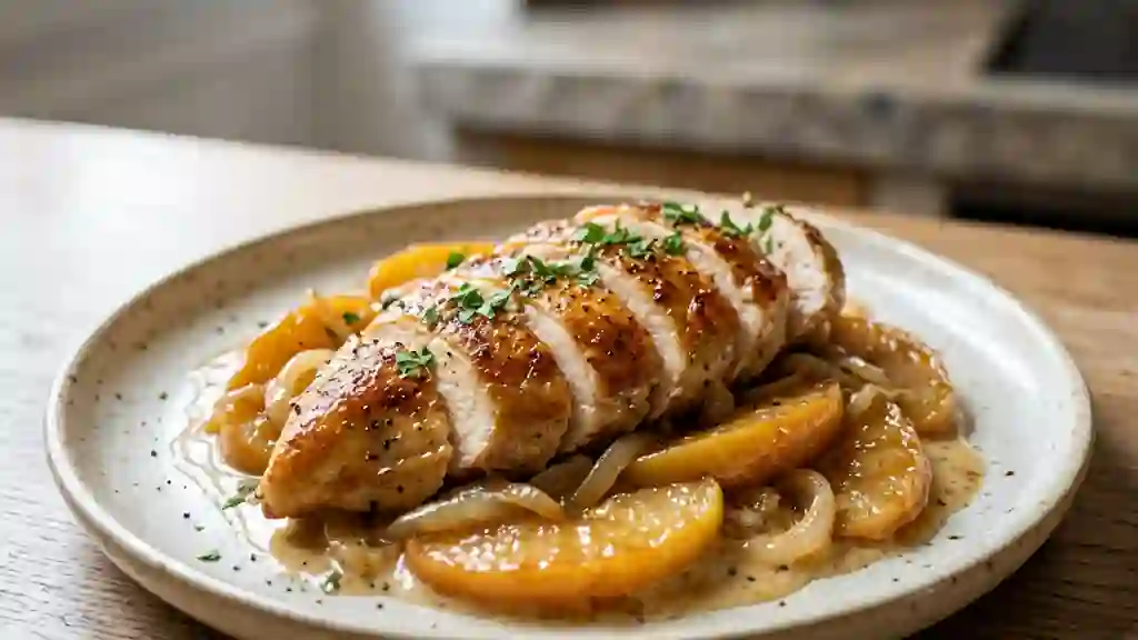 Poulet Fondant aux Pommes et Miel - Photo de présentation