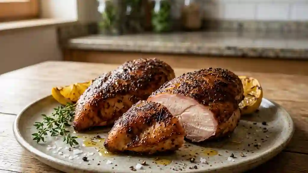 Poulet fumé au paprika et bois de hêtre - Photo de présentation