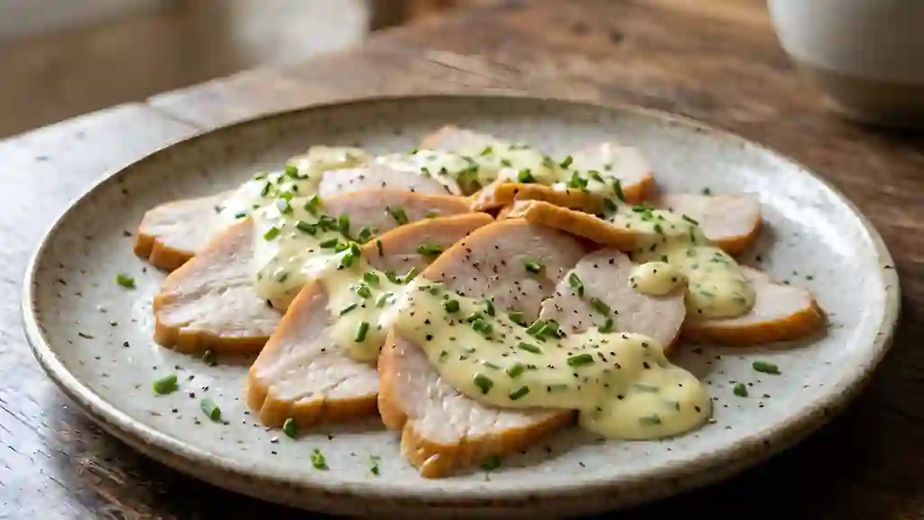 Poulet Fumé, Mayonnaise à la Ciboulette - Photo de présentation