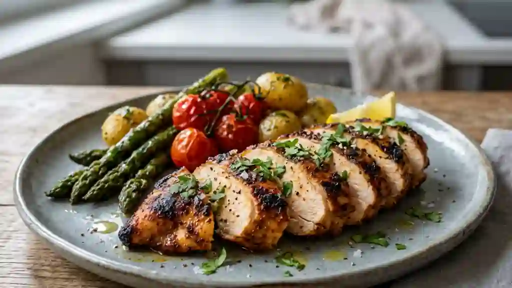 Poulet grillé au paprika et cumin - Photo de présentation