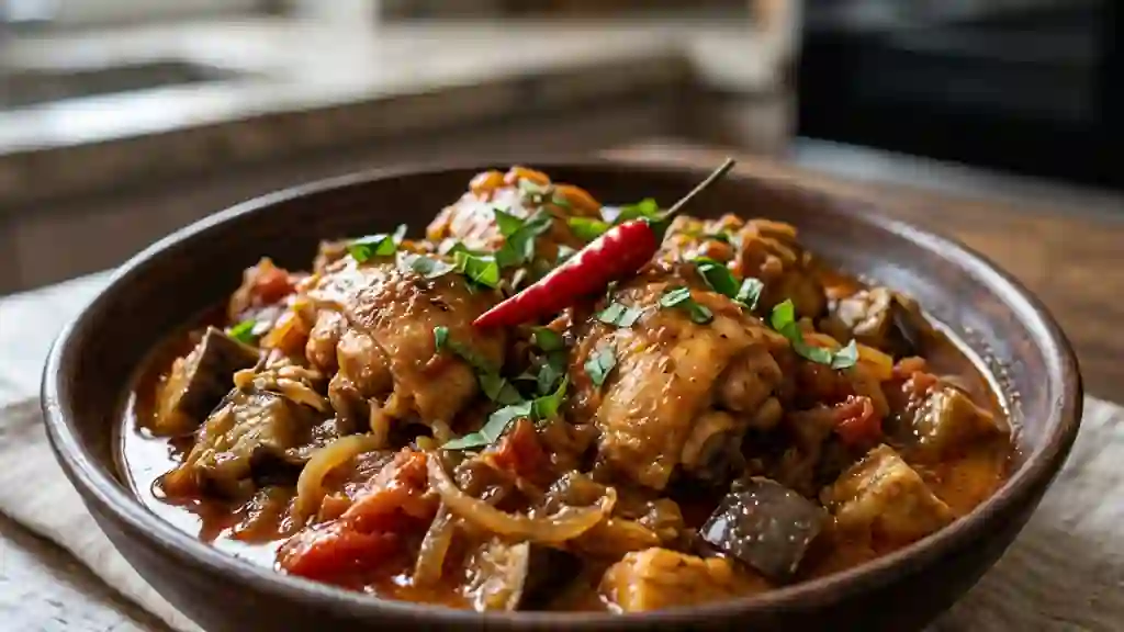Poulet kedjenou fondant à l'ivoirienne - Photo de présentation