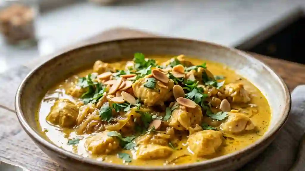 Poulet Korma fondant à la crème d'amande - Photo de présentation
