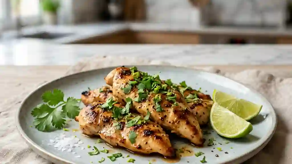 Poulet Acidulé au Citron Vert et Coriandre - Photo de présentation