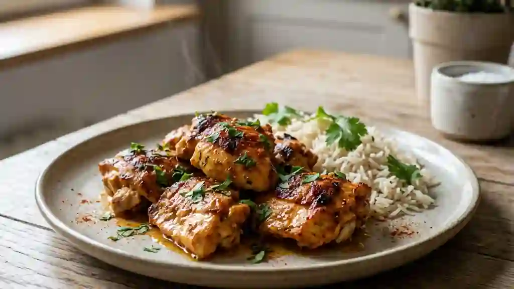 Poulet fondant au yaourt et paprika - Photo de présentation