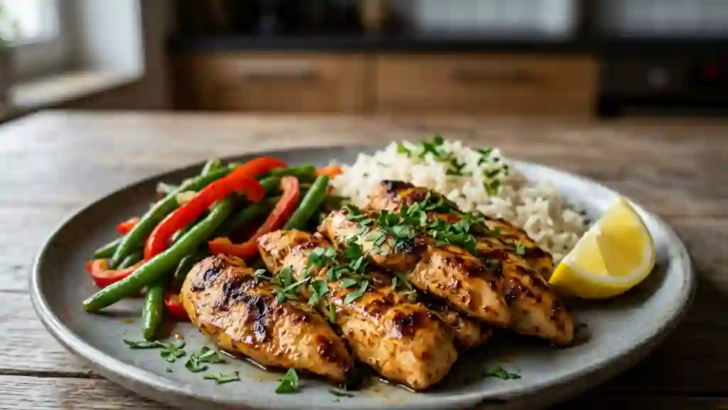 Poulet mariné citron-paprika fondant - Photo de présentation