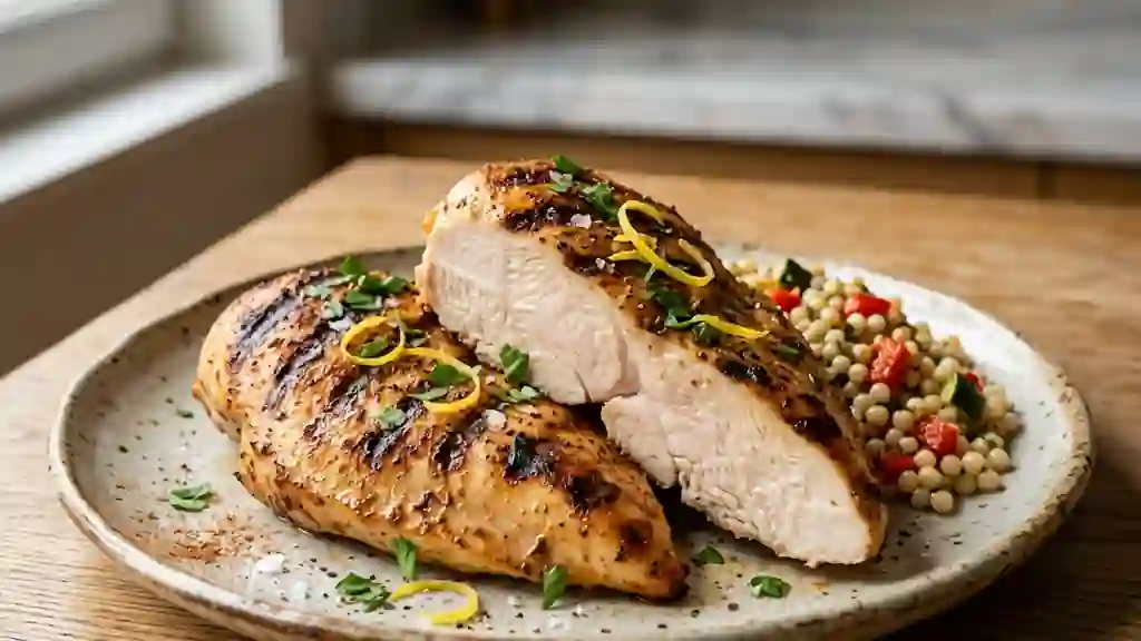 Poulet grillé fondant à la cannelle - Photo de présentation