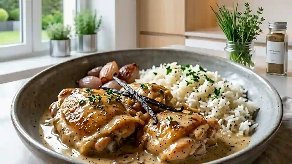 Poulet Onctueux à la Vanille Bourbon - Photo de présentation