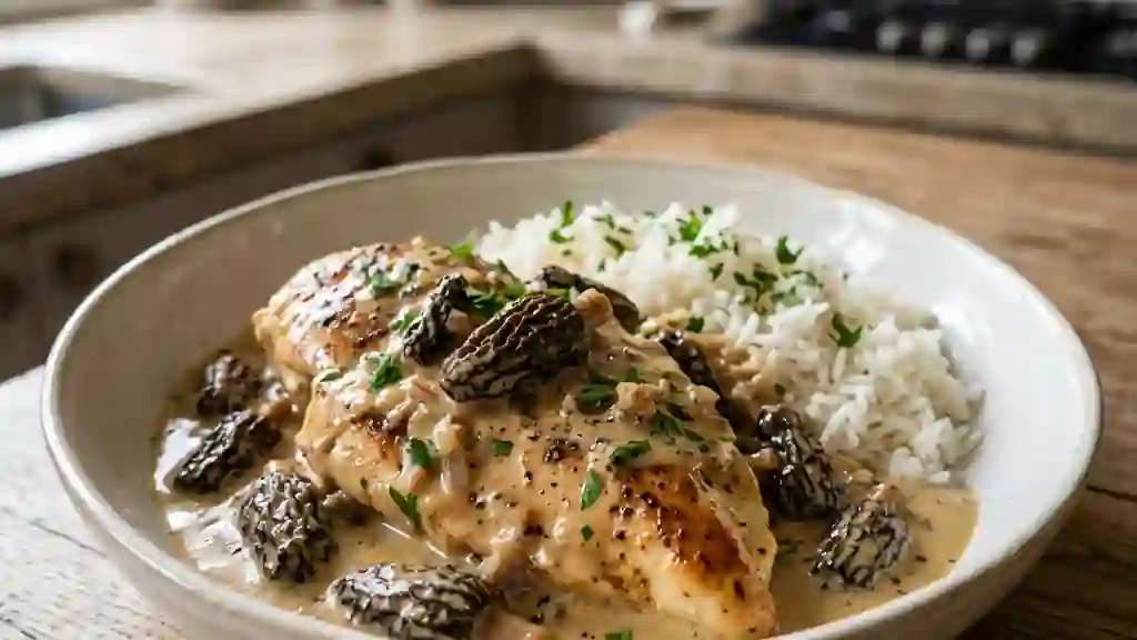 Poulet Onctueux au Vin Jaune et Morilles - Photo de présentation