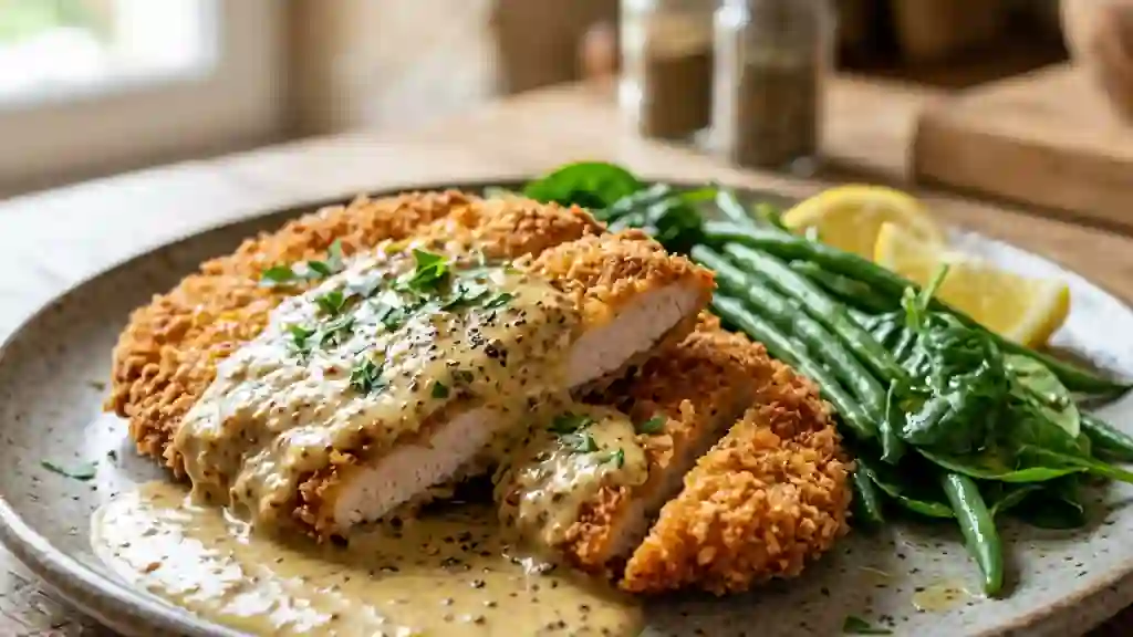 Poulet Croustillant Sauce Moutarde - Photo de présentation