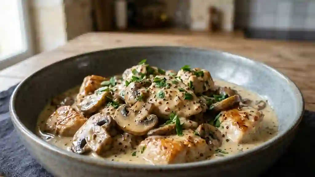 Poulet Péché Mortel à la Crème et Moutarde - Photo de présentation