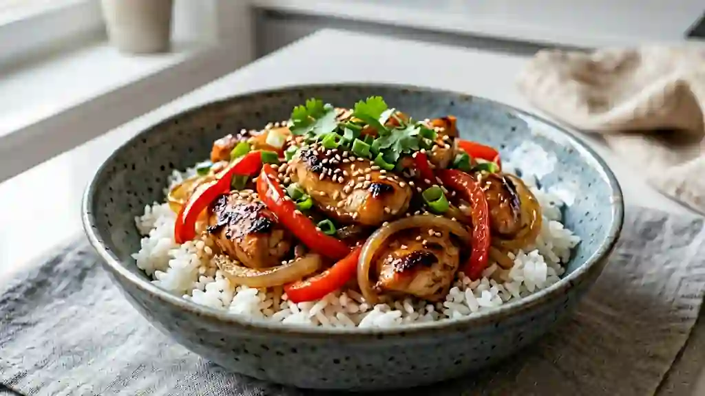 Poulet Sauté au Miel et Gingembre - Photo de présentation