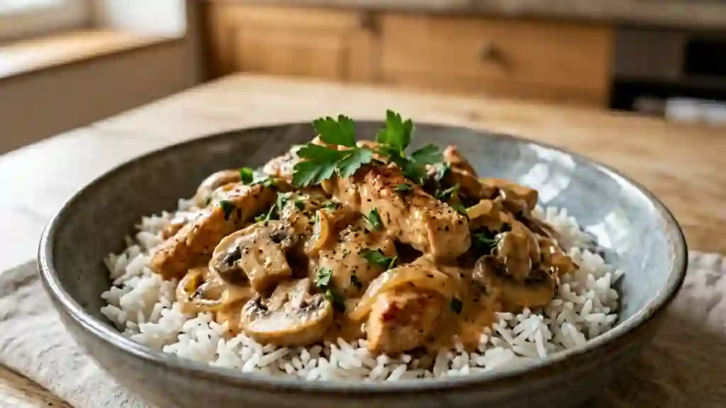 Poulet Stroganoff crémeux au paprika - Photo de présentation