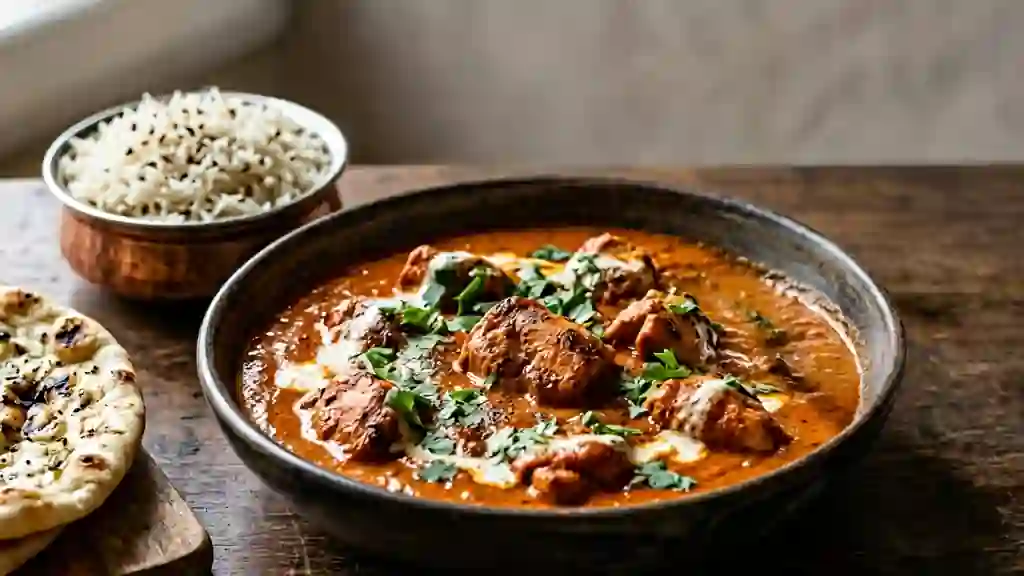 Poulet Tikka Masala crémeux et épicé - Photo de présentation