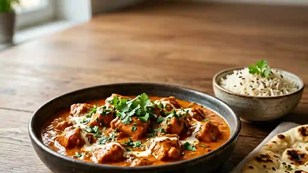 Poulet Tikka Massala fondant et épicé - Photo de présentation