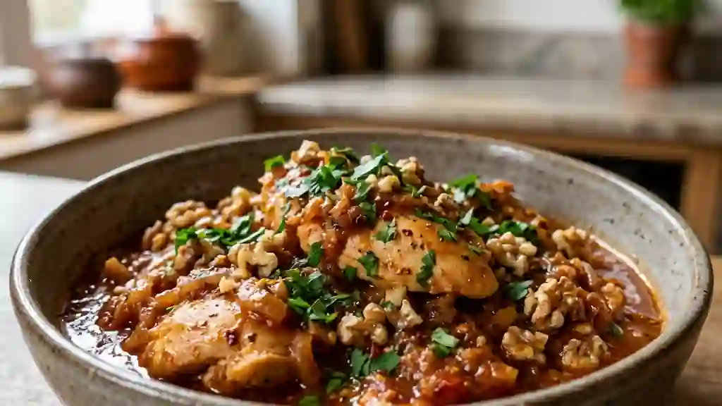 Poulet Turc Fondant aux Éclats de Noix - Photo de présentation