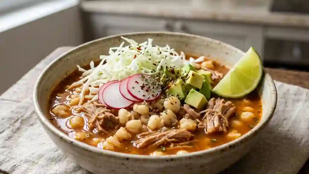 Pozole Mexicain au Porc et Maïs - Photo de présentation