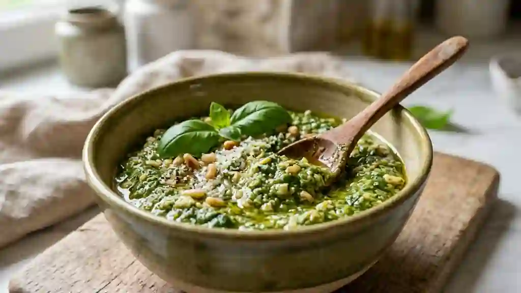 Pesto Génois Onctueux au Basilic Frais - Photo de présentation