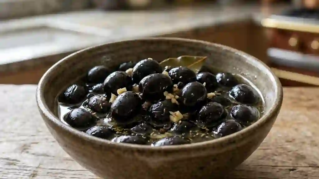 Olives noires charnues en saumure - Photo de présentation