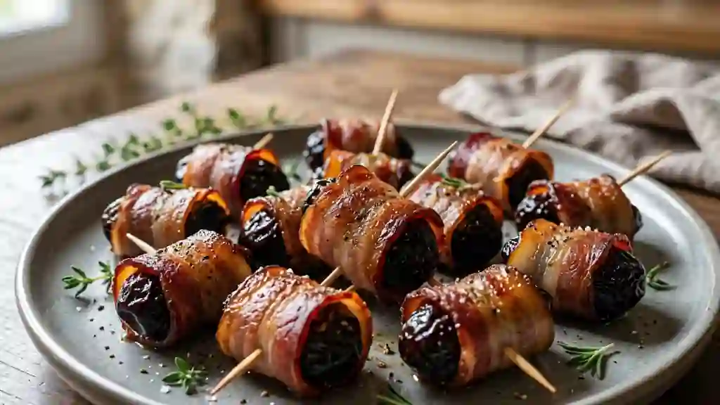 Pruneaux d'Agen au bacon grillé et croustillant - Photo de présentation