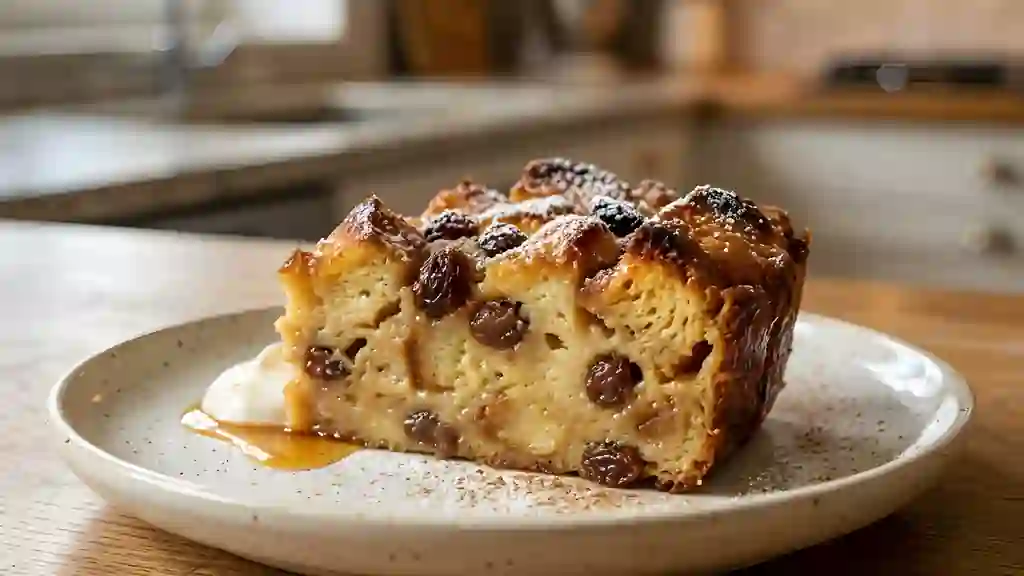 Pudding Fondant au Rhum et Raisins Charnus - Photo de présentation