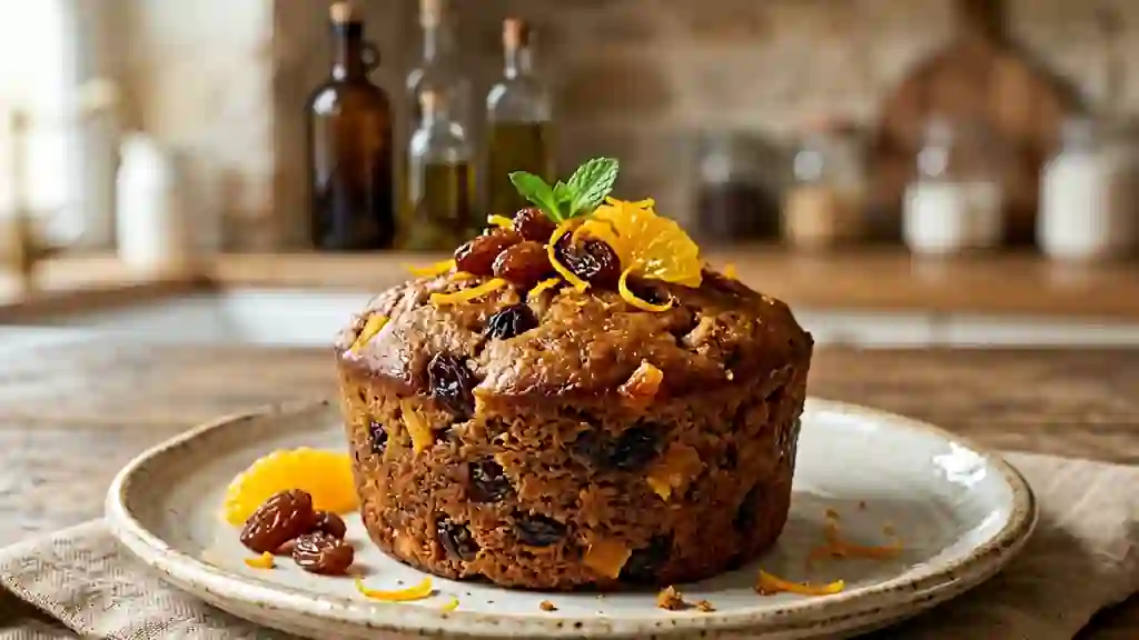 Pudding Fondant Pain d'Épices et Agrumes - Photo de présentation