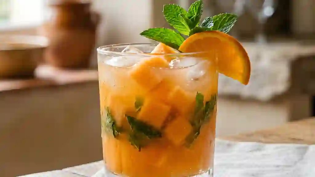Punch au melon givré et menthe fraîche - Photo de présentation