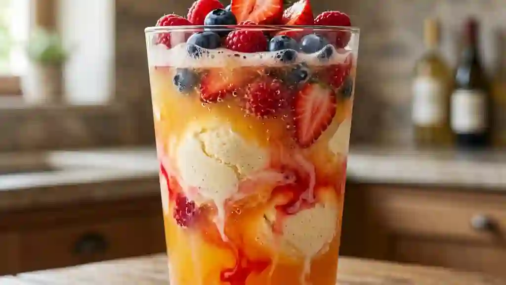 Punch glacé onctueux aux fruits rouges - Photo de présentation