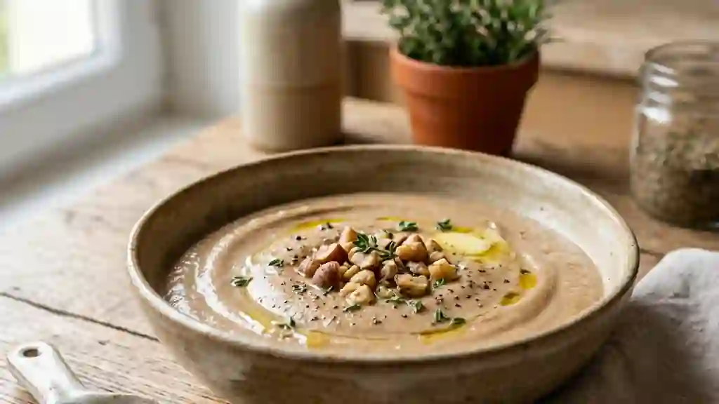 Purée de châtaigne onctueuse et beurrée - Photo de présentation