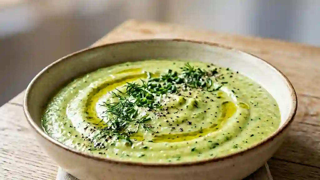 Purée de courgette veloutée et fondante - Photo de présentation