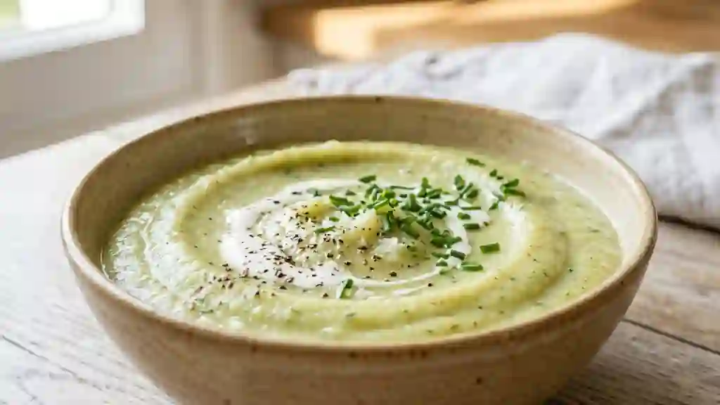 Purée de courgettes fondante et crémeuse - Photo de présentation