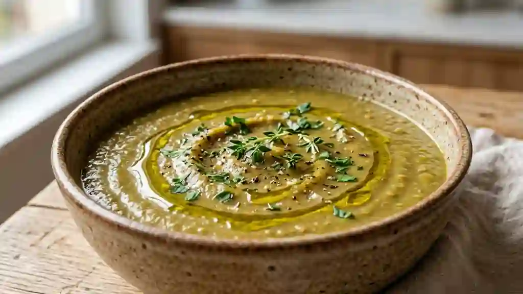 Purée de lentilles vertes onctueuse et parfumée - Photo de présentation