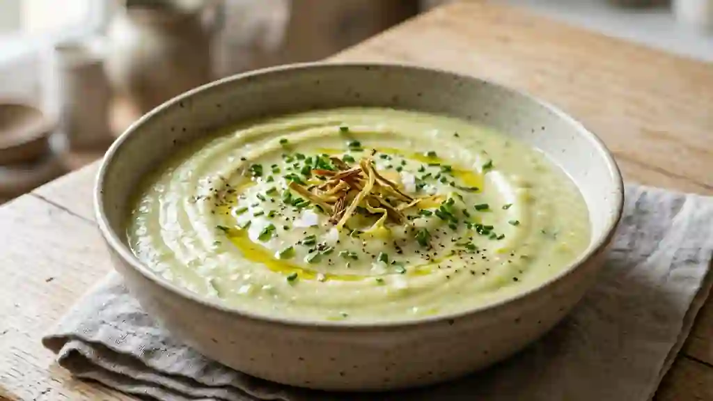 Purée de poireaux fondante et crémée - Photo de présentation