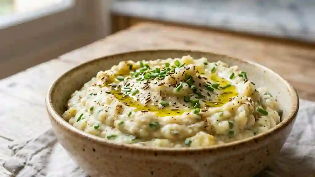 Purée onctueuse au cumin et yaourt - Photo de présentation